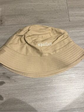 Kids Tan Bucket Hat with 'spoiled' Embroidery